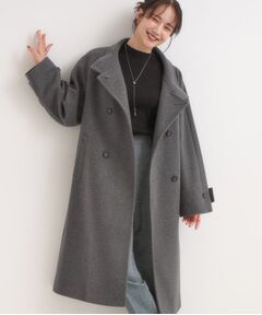 SHOO・LA・RUE / シューラルー その他アウター | 【S-LL】大人のきれいめスタイルに ウール調スタンドロングコート