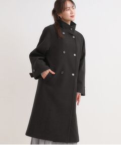 SHOO・LA・RUE / シューラルー その他アウター | 【S-LL】大人のきれいめスタイルに ウール調スタンドロングコート