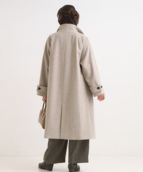SHOO・LA・RUE / シューラルー その他アウター | 【S-LL】大人のきれいめスタイルに ウール調スタンドロングコート | 詳細10