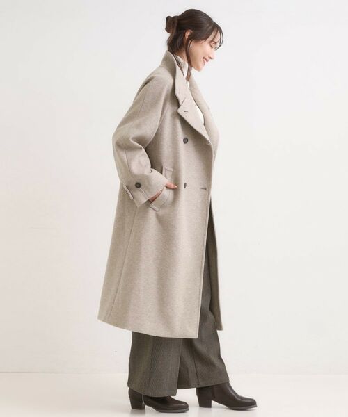 SHOO・LA・RUE / シューラルー その他アウター | 【S-LL】大人のきれいめスタイルに ウール調スタンドロングコート | 詳細11