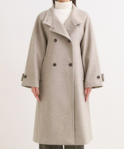 SHOO・LA・RUE / シューラルー その他アウター | 【S-LL】大人のきれいめスタイルに ウール調スタンドロングコート | 詳細16