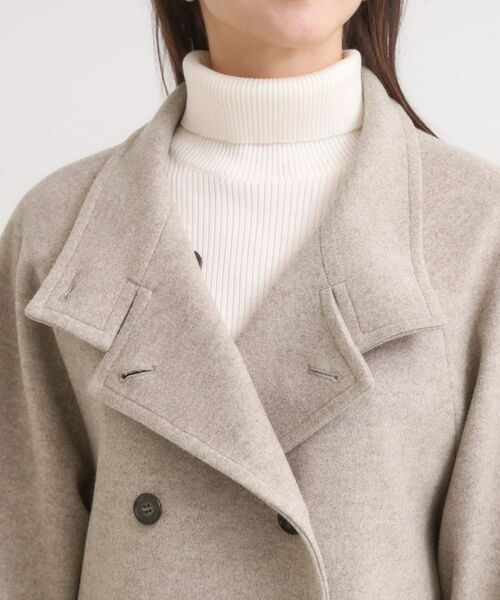 SHOO・LA・RUE / シューラルー その他アウター | 【S-LL】大人のきれいめスタイルに ウール調スタンドロングコート | 詳細18