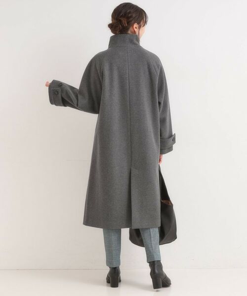 SHOO・LA・RUE / シューラルー その他アウター | 【S-LL】大人のきれいめスタイルに ウール調スタンドロングコート | 詳細2