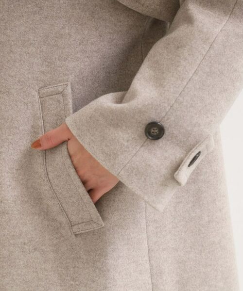 SHOO・LA・RUE / シューラルー その他アウター | 【S-LL】大人のきれいめスタイルに ウール調スタンドロングコート | 詳細21