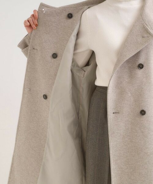 SHOO・LA・RUE / シューラルー その他アウター | 【S-LL】大人のきれいめスタイルに ウール調スタンドロングコート | 詳細22