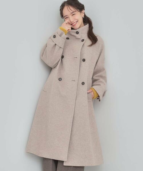 SHOO・LA・RUE / シューラルー その他アウター | 【S-LL】大人のきれいめスタイルに ウール調スタンドロングコート | 詳細25