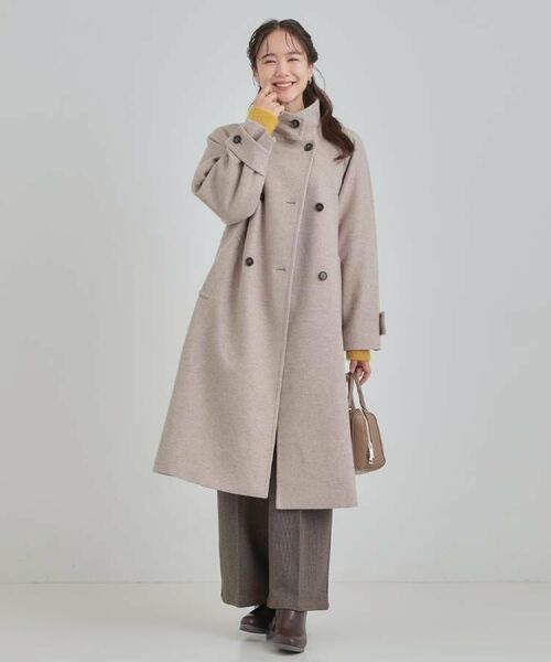 SHOO・LA・RUE / シューラルー その他アウター | 【S-LL】大人のきれいめスタイルに ウール調スタンドロングコート | 詳細26