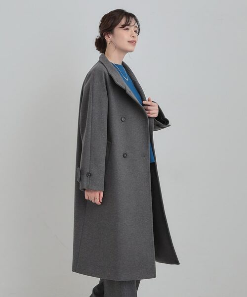 SHOO・LA・RUE / シューラルー その他アウター | 【S-LL】大人のきれいめスタイルに ウール調スタンドロングコート | 詳細29