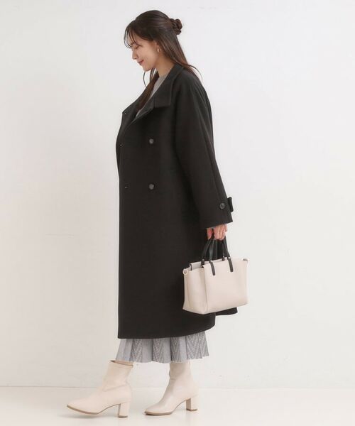 SHOO・LA・RUE / シューラルー その他アウター | 【S-LL】大人のきれいめスタイルに ウール調スタンドロングコート | 詳細6