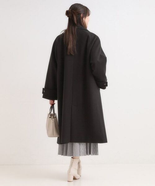 SHOO・LA・RUE / シューラルー その他アウター | 【S-LL】大人のきれいめスタイルに ウール調スタンドロングコート | 詳細7