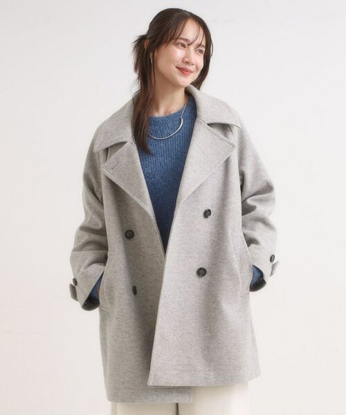 SHOO・LA・RUE / シューラルー その他アウター | 【S-LL/2WAY】こなれきれい ウール調コクーンコート | 詳細2