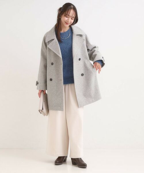 SHOO・LA・RUE / シューラルー その他アウター | 【S-LL/2WAY】こなれきれい ウール調コクーンコート | 詳細3