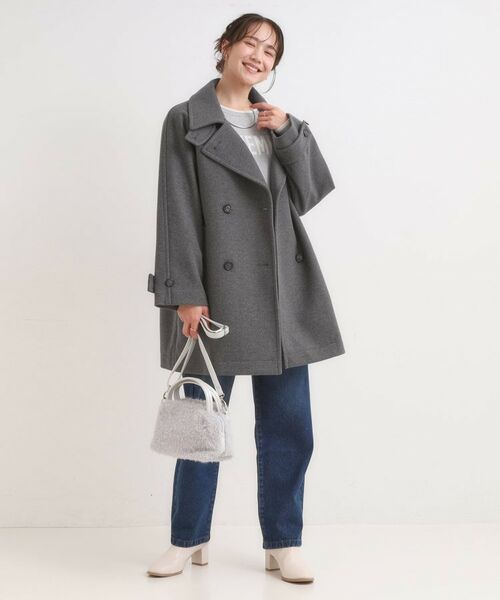 SHOO・LA・RUE / シューラルー その他アウター | 【S-LL/2WAY】こなれきれい ウール調コクーンコート | 詳細7