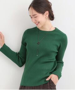 SHOO・LA・RUE / シューラルー ニット・セーター | 【絶妙なゆるピタ/洗濯機可】ちくちくしにくい リブクルーネックやわらかニット【CIRCRIC】