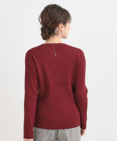 SHOO・LA・RUE / シューラルー ニット・セーター | 【絶妙なゆるピタ/洗濯機可】ちくちくしにくい リブクルーネックやわらかニット【CIRCRIC】 | 詳細10