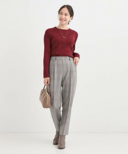 SHOO・LA・RUE / シューラルー ニット・セーター | 【絶妙なゆるピタ/洗濯機可】ちくちくしにくい リブクルーネックやわらかニット【CIRCRIC】 | 詳細11