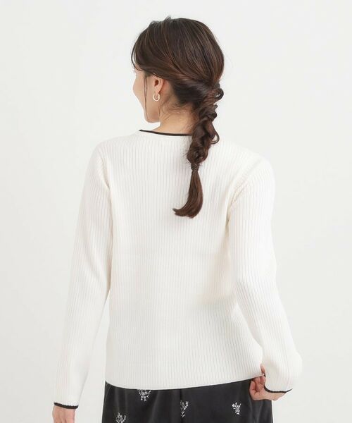 SHOO・LA・RUE / シューラルー ニット・セーター | 【絶妙なゆるピタ/洗濯機可】ちくちくしにくい リブクルーネックやわらかニット【CIRCRIC】 | 詳細14
