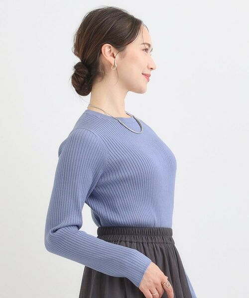 SHOO・LA・RUE / シューラルー ニット・セーター | 【絶妙なゆるピタ/洗濯機可】ちくちくしにくい リブクルーネックやわらかニット【CIRCRIC】 | 詳細22
