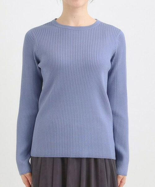 SHOO・LA・RUE / シューラルー ニット・セーター | 【絶妙なゆるピタ/洗濯機可】ちくちくしにくい リブクルーネックやわらかニット【CIRCRIC】 | 詳細25