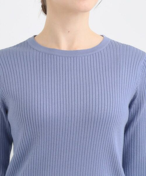 SHOO・LA・RUE / シューラルー ニット・セーター | 【絶妙なゆるピタ/洗濯機可】ちくちくしにくい リブクルーネックやわらかニット【CIRCRIC】 | 詳細28