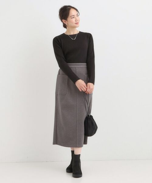 SHOO・LA・RUE / シューラルー ニット・セーター | 【絶妙なゆるピタ/洗濯機可】ちくちくしにくい リブクルーネックやわらかニット【CIRCRIC】 | 詳細3