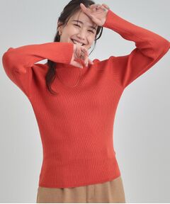 SHOO・LA・RUE / シューラルー ニット・セーター | 【絶妙なゆるピタ/洗濯機可】ちくちくしにくい リブハイネックやわらかニット【CIRCRIC】