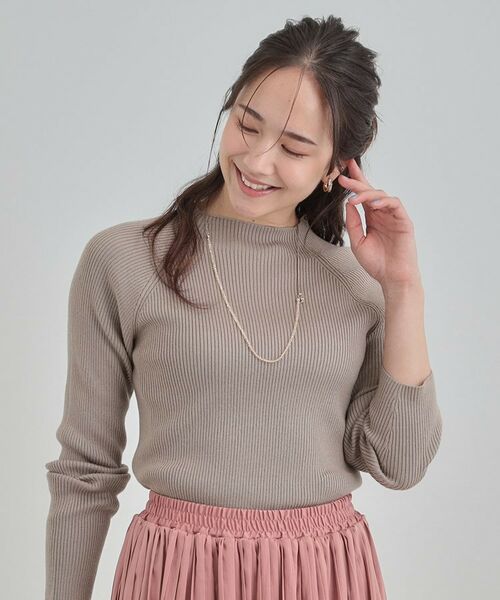 SHOO・LA・RUE / シューラルー ニット・セーター | 【絶妙なゆるピタ/洗濯機可】ちくちくしにくい リブハイネックやわらかニット【CIRCRIC】 | 詳細13