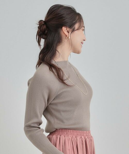 SHOO・LA・RUE / シューラルー ニット・セーター | 【絶妙なゆるピタ/洗濯機可】ちくちくしにくい リブハイネックやわらかニット【CIRCRIC】 | 詳細14