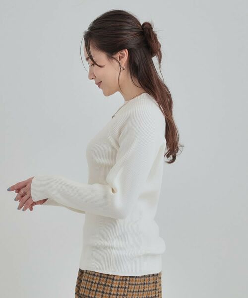 SHOO・LA・RUE / シューラルー ニット・セーター | 【絶妙なゆるピタ/洗濯機可】ちくちくしにくい リブハイネックやわらかニット【CIRCRIC】 | 詳細2
