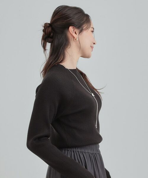 SHOO・LA・RUE / シューラルー ニット・セーター | 【絶妙なゆるピタ/洗濯機可】ちくちくしにくい リブハイネックやわらかニット【CIRCRIC】 | 詳細6
