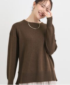 SHOO・LA・RUE / シューラルー ニット・セーター | 【洗濯機可/毛玉レス】アウトスタイルもきれいに決まる サイドスリットニット【CIRCRIC】