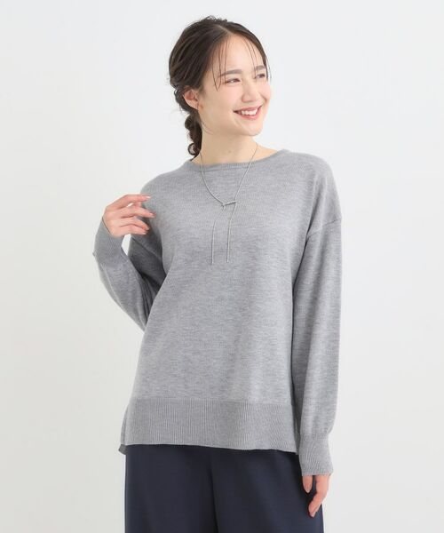 SHOO・LA・RUE / シューラルー ニット・セーター | 【洗濯機可/毛玉レス】アウトスタイルもきれいに決まる サイドスリットニット【CIRCRIC】 | 詳細1