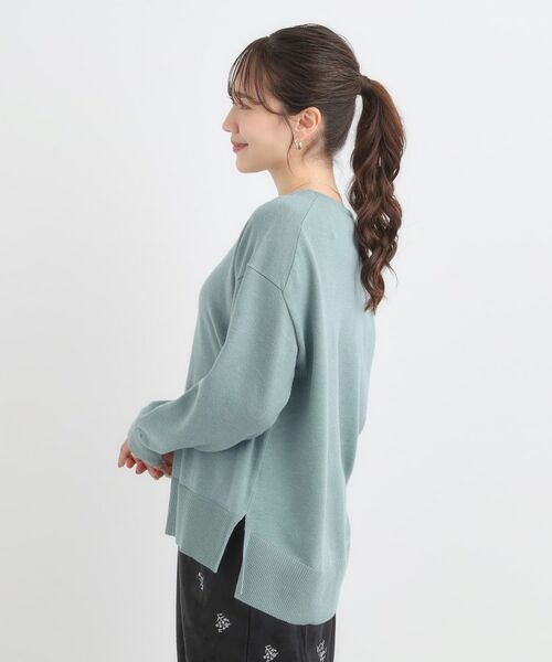 SHOO・LA・RUE / シューラルー ニット・セーター | 【洗濯機可/毛玉レス】アウトスタイルもきれいに決まる サイドスリットニット【CIRCRIC】 | 詳細10