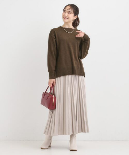 SHOO・LA・RUE / シューラルー ニット・セーター | 【洗濯機可/毛玉レス】アウトスタイルもきれいに決まる サイドスリットニット【CIRCRIC】 | 詳細15