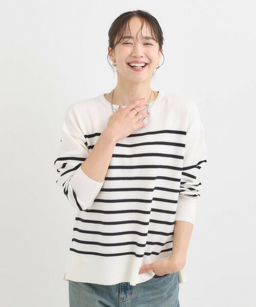 SHOO・LA・RUE / シューラルー ニット・セーター | 【洗濯機可/毛玉レス】アウトスタイルもきれいに決まる サイドスリットニット【CIRCRIC】 | 詳細17
