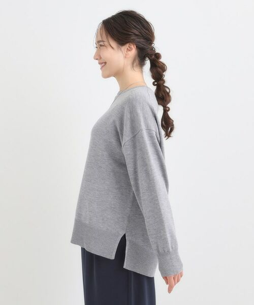 SHOO・LA・RUE / シューラルー ニット・セーター | 【洗濯機可/毛玉レス】アウトスタイルもきれいに決まる サイドスリットニット【CIRCRIC】 | 詳細2