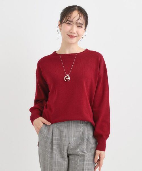 SHOO・LA・RUE / シューラルー ニット・セーター | 【洗濯機可/毛玉レス】アウトスタイルもきれいに決まる サイドスリットニット【CIRCRIC】 | 詳細21