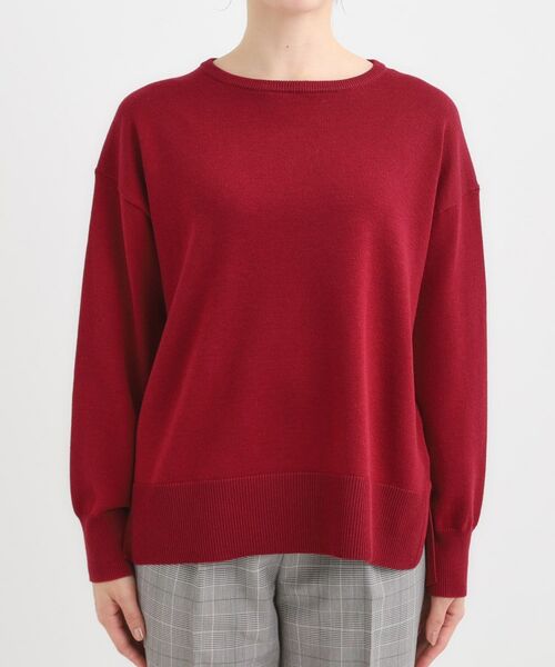 SHOO・LA・RUE / シューラルー ニット・セーター | 【洗濯機可/毛玉レス】アウトスタイルもきれいに決まる サイドスリットニット【CIRCRIC】 | 詳細25