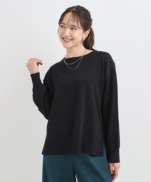 SHOO・LA・RUE / シューラルー ニット・セーター | 【洗濯機可/毛玉レス】アウトスタイルもきれいに決まる サイドスリットニット【CIRCRIC】 | 詳細5