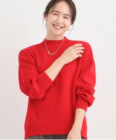 SHOO・LA・RUE / シューラルー ニット・セーター | 【洗える/毛玉レス】表面がきれいなハイネックバックスリットニット