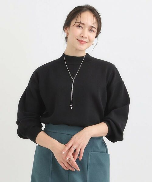 SHOO・LA・RUE / シューラルー ニット・セーター | 【洗える/毛玉レス】表面がきれいなハイネックバックスリットニット | 詳細1