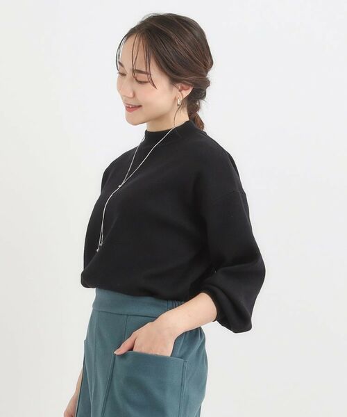 SHOO・LA・RUE / シューラルー ニット・セーター | 【洗える/毛玉レス】表面がきれいなハイネックバックスリットニット | 詳細2