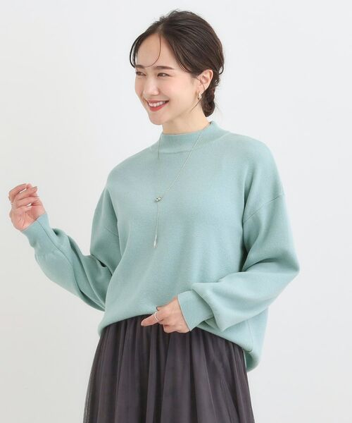 SHOO・LA・RUE / シューラルー ニット・セーター | 【洗える/毛玉レス】表面がきれいなハイネックバックスリットニット | 詳細5