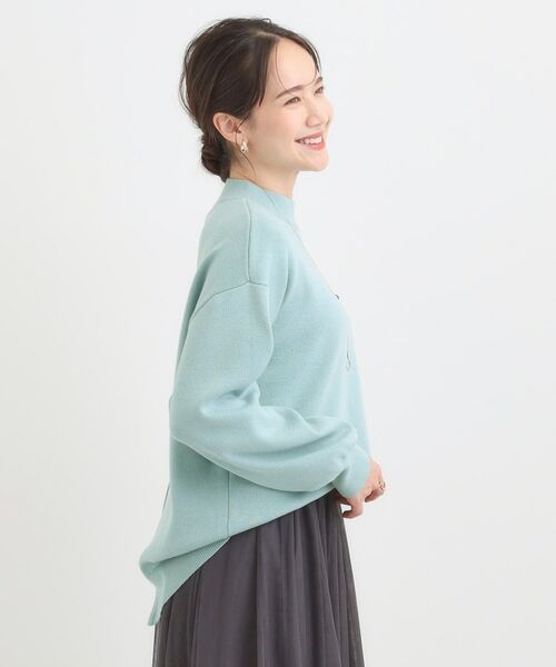 SHOO・LA・RUE / シューラルー ニット・セーター | 【洗える/毛玉レス】表面がきれいなハイネックバックスリットニット | 詳細6