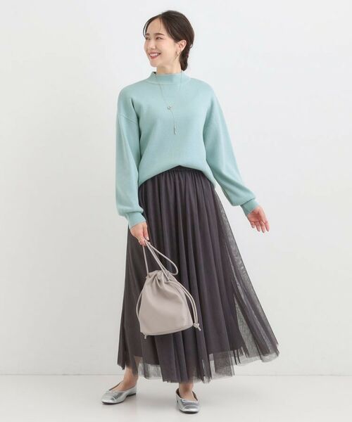 SHOO・LA・RUE / シューラルー ニット・セーター | 【洗える/毛玉レス】表面がきれいなハイネックバックスリットニット | 詳細7