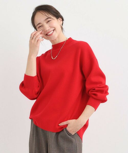 SHOO・LA・RUE / シューラルー ニット・セーター | 【洗える/毛玉レス】表面がきれいなハイネックバックスリットニット | 詳細9