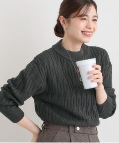 SHOO・LA・RUE / シューラルー ニット・セーター | 【洗える／毛玉レス】シンプルケーブル柄ニット