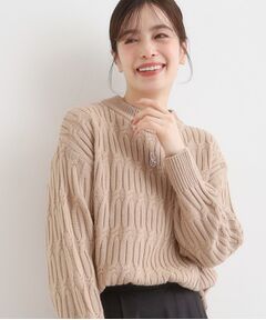 SHOO・LA・RUE / シューラルー ニット・セーター | 【洗える／毛玉レス】シンプルケーブル柄ニット