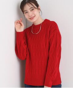 SHOO・LA・RUE / シューラルー ニット・セーター | 【洗える／毛玉レス】シンプルケーブル柄ニット