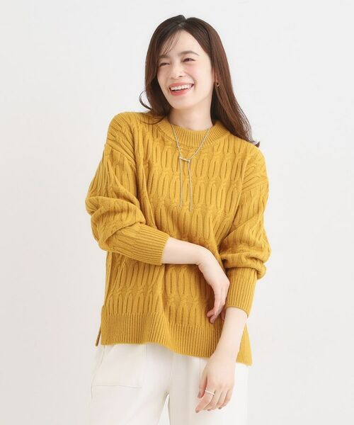 SHOO・LA・RUE / シューラルー ニット・セーター | 【洗える／毛玉レス】シンプルケーブル柄ニット | 詳細13